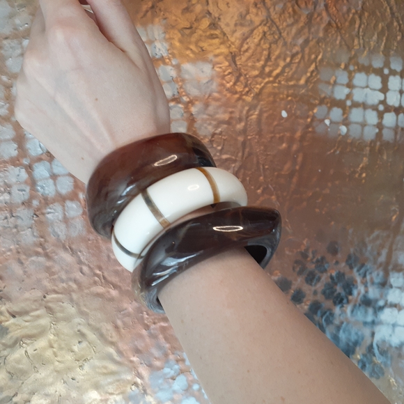 Zara Brown and White Bracelets - Picture 10 of 10